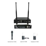 TRUE DIVERSITY UHF LCD DISPLAY FM SINGLE CHANNEL WIRELESS MICROPHONE, 1 HANDHELD MIC.
