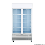 THERMASTER DOUBLE GLASS DOOR WHITE COLOURBOND UPRIGHT DRINK FRIDGE R290