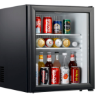 JVD FD60 HEAT-ABSORPTION 60L GLASS DOOR MINIBAR WITH LOCK