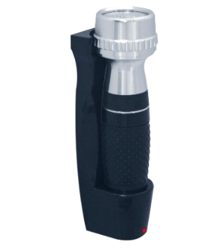 JVD BRILLIANCE FLASHLIGHT BLACK WITH WALL BRACKET