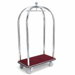 LUGGAGE CART WITH STEEL PLATED FRAME BASE