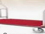 LUGGAGE CART WITH STEEL PLATED FRAME BASE