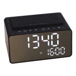 JVD WAVE BLUETOOTH ALARM CLOCK WITH WIRELESS CHARGING