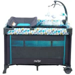 SLEEP TIGHT PORTACOT WITH BASSINET AND CHANGE TRAY - FOREST TREES
