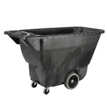 RUBBERMAID STRUCTURAL FOAM TILT TRUCK UTILITY DUTY 1/2 CUBIC YARD - BLACK